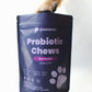 Probiotic Dog Chews, natural ingredients, probiotic blend, PreforPro prebiotics, bromeliad, rosemary extract for dogs